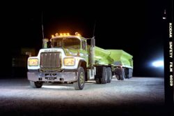 Unusual even in its day when this was photographed in the late eighties/early nineties, this R-series Mack was set up as a dedicated lime and superphosphate spreader, and pulled a three-axle dedicated bulk trailer.
Don Carson operated in Balfour which has some of Southland’s finest plains country spreading out from every point of the compass, and this truck and it’s application resonates with the GMC 6×6 ex-military trucks that were put to work in this application for decades after the war.
It might not have been 6×6 but it certainly would have been a lot quieter and more comfortable…