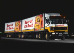 NH5997 was a Mercedes tractor working under a DB Draught B-train in the eighties in the Otago region.