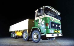 This ERF EC14 was as versatile as they got fitted as it is with dropsides and hydraulic-rams allowing it to act as a flatbed for wool, hay and the like, but also as a tipper to drag fert up the mountains, gravel spreading and other tasks. One of the last 'hurrahs' from the once dominate British truck manufacturing industry.